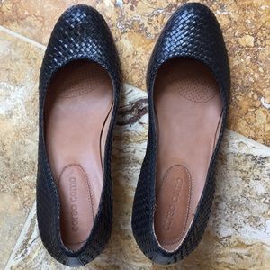 Corso Como woven leather shoes cushion insoles